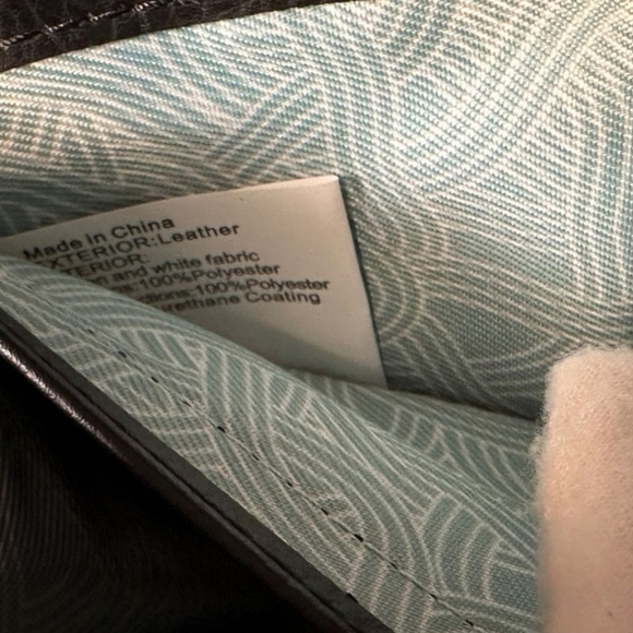 The Sak Black Leather Cell Phone Zip Around Wallet Crossbody Wristlet Clutch - Picture 5 of 12